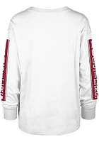 47 Indiana Hoosiers Womens White Statement Soa LS Tee
