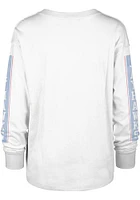 47 Kansas Jayhawks Womens White Statement Soa LS Tee