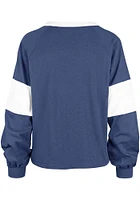 47 Kansas Jayhawks Womens Blue Upside Rhea LS Tee