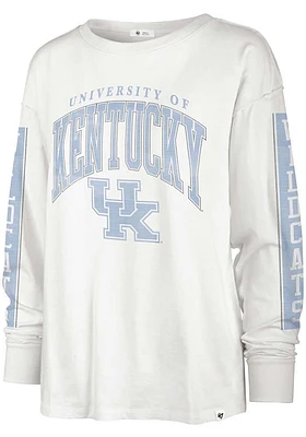 47 Kentucky Wildcats Womens White Statement Soa LS Tee