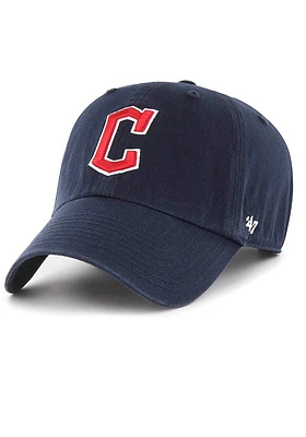 47 Cleveland Guardians Navy Blue Clean Up Design Youth Adjustable Hat