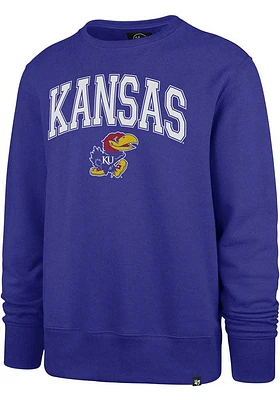 47 Kansas Jayhawks Mens Blue Talk Up Long Sleeve Fashion Sweatshirt