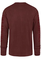 47 Oklahoma Sooners Crimson Triple Down Franklin Long Sleeve Fashion T Shirt