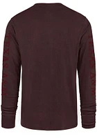 47 Texas A&M Aggies Maroon Triple Down Franklin Long Sleeve Fashion T Shirt