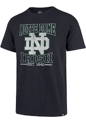 47 Notre Dame Fighting Irish Navy Blue Scrum Short Sleeve Fashion T Shirt