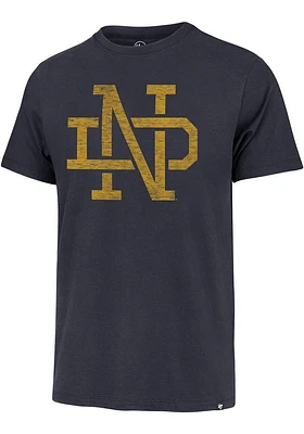 47 Notre Dame Fighting Irish Navy Blue Franklin Short Sleeve Fashion T Shirt