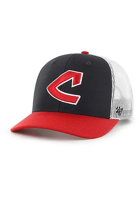 47 Cleveland Guardians Side Note Trucker Adjustable Hat - Navy Blue