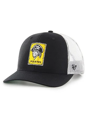 47 Pittsburgh Pirates Trucker Design Adjustable Hat - Black