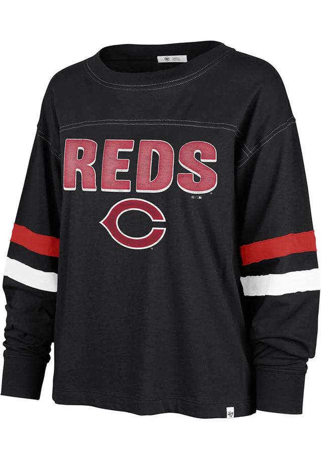 47 Cincinnati Reds Womens Black Arborway LS Tee