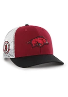 47 Arkansas Razorbacks Side Note Trucker Adjustable Hat - Red