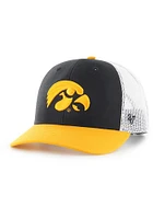 47 Iowa Hawkeyes Side Note Trucker Adjustable Hat - Black