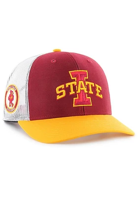 47 Iowa State Cyclones Side Note Trucker Adjustable Hat - Red
