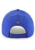 47 Kansas Jayhawks Microburst Clean Up Adjustable Hat - Blue