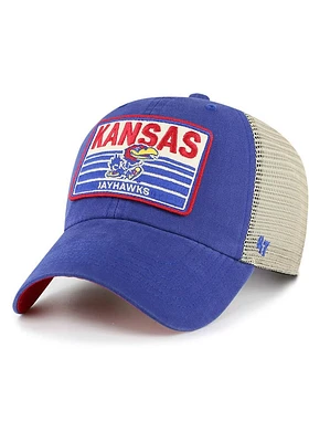 47 Kansas Jayhawks Four Stroke Clean Up Adjustable Hat - Blue