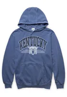 47 Kentucky Wildcats Mens Blue Sun Fade Pierce Fashion Hood