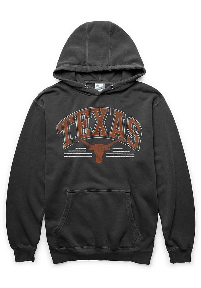 47 Texas Longhorns Mens Black Sun Fade Pierce Fashion Hood