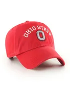 47 Ohio State Buckeyes Classic Arch Clean Up Adjustable Hat - Red