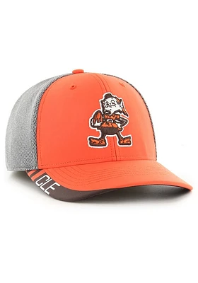 Brownie  47 Cleveland Browns Mens Orange Brownie Bound Line Trophy Flex Hat