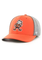 Brownie  47 Cleveland Browns Mens Orange Brownie Bound Line Trophy Flex Hat