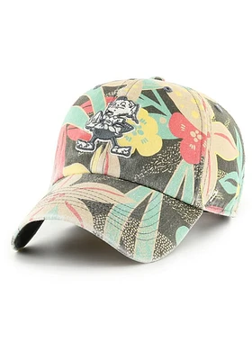 Brownie  47 Cleveland Browns Charcoal Brownie Plumeria Clean Up Womens Adjustable Hat