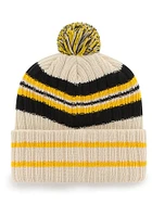 47 Pittsburgh Steelers Natural Hone Patch Mens Knit Hat