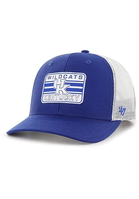 47 Kentucky Wildcats Strap Drifter Trucker Adjustable Hat - Blue