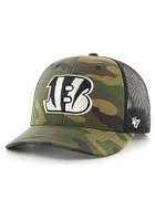 47 Cincinnati Bengals Strap Camo Trucker Adjustable Hat - Green