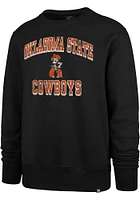 47 Oklahoma State Cowboys Mens Black Grounder Headline Long Sleeve Fashion Sweatshirt