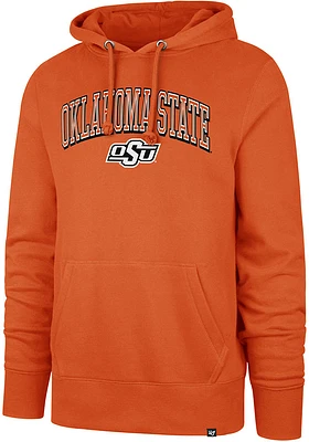 47 Oklahoma State Cowboys Mens Orange Double Decker Headline Long Sleeve Hoodie