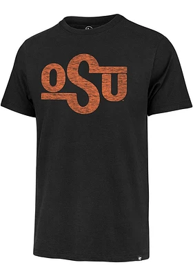 47 Oklahoma State Cowboys Black Premier Franklin Short Sleeve Fashion T Shirt
