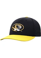 Top of the World Missouri Tigers Mens Black 2T Reflex One-Fit Flex Hat
