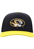 Top of the World Missouri Tigers Mens Black 2T Reflex One-Fit Flex Hat