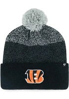 47 Cincinnati Bengals Black Darkfreeze Cuff Mens Knit Hat