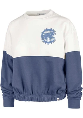 47 Chicago Cubs Womens White Bonita Crew Sweatshirt
