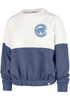 47 Chicago Cubs Womens White Bonita Crew Sweatshirt