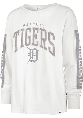 47 Detroit Tigers Womens White Statement LS Tee
