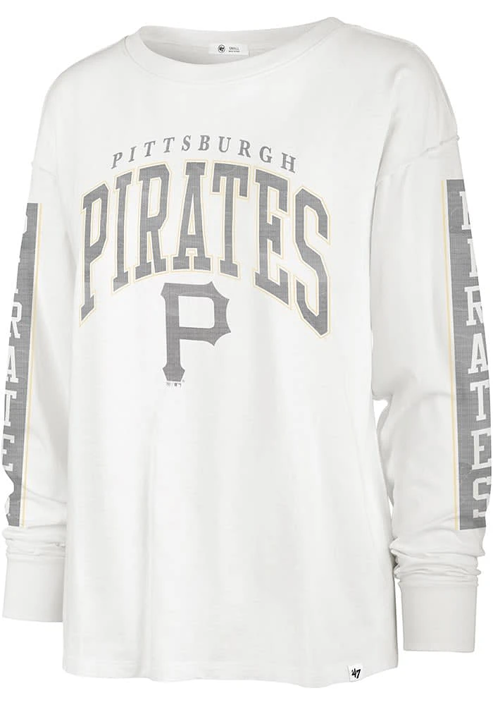47 Pittsburgh Pirates Womens White Statement LS Tee