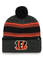 47 Cincinnati Bengals Black Fadeout Cuff Mens Knit Hat