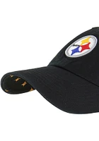 47 Pittsburgh Steelers Black Confetti Icon Clean Up Womens Adjustable Hat