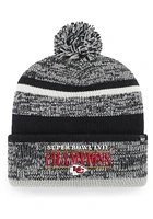 47 Kansas City Chiefs Black 2022 Super Bowl LVII Champs Northward Cuff Mens Knit Hat