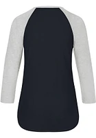 47 Houston Astros Womens Navy Blue Heatwave Frankie LS Tee