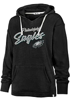 47 Philadelphia Eagles Womens Black Kennedy Design Hooded Sweatshirt