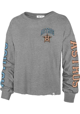 47 Houston Astros Womens Grey Max Parkway LS Tee