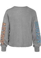 47 Houston Astros Womens Grey Max Parkway LS Tee