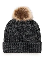 47 Chicago Blackhawks Black Meeko Cuff Pom Womens Knit Hat