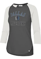 47 Dallas Mavericks Womens Charcoal Debbie Franklin LS Tee