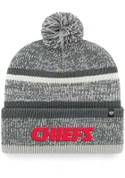 47 Kansas City Chiefs Charcoal Script Northward Cuff Mens Knit Hat