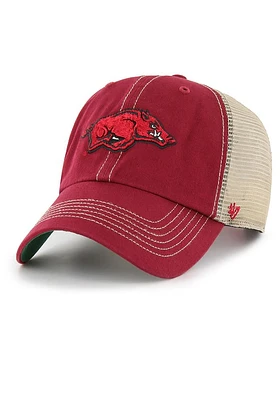 47 Arkansas Razorbacks Trawler Clean Up Adjustable Hat - Red