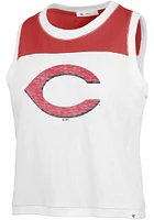 47 Cincinnati Reds Womens White Zoey Tank Top