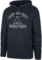 47 Xavier Musketeers Mens Navy Blue Number One Graphic Long Sleeve Hoodie